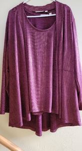 Susan Graver two-piece top set